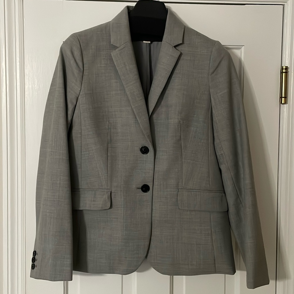 Gray J. Crew women’s blazer size 10 EUC grey suiting
